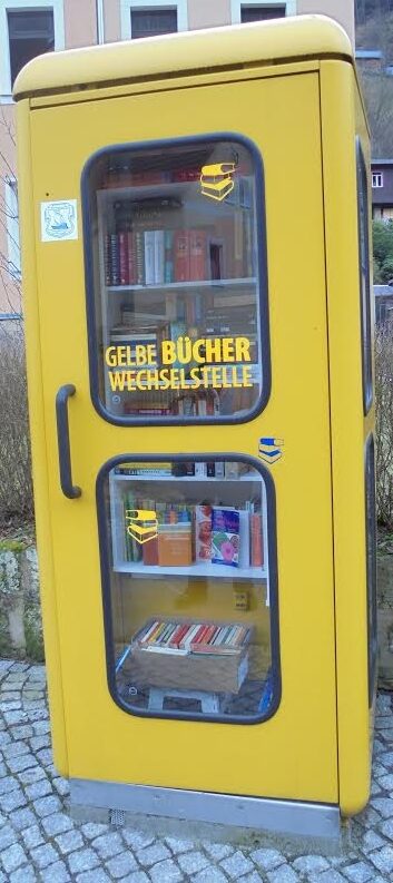 gelbe bücherwechselstelle bad schandau krippen